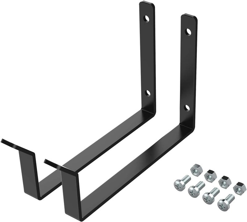 FLEXIMOUNTS 2 Pack Add On Storage Utility Hook Accessory for Garage Ceiling Rack, Max Weight Capacity up to 35lbs, Black - Image 3